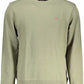 Green Cotton Men Sweater