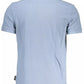 Light Blue Cotton Men Polo Shirt