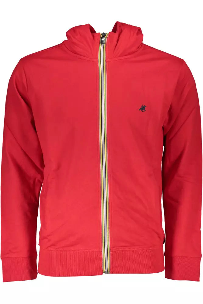 Red Cotton Men Sweater