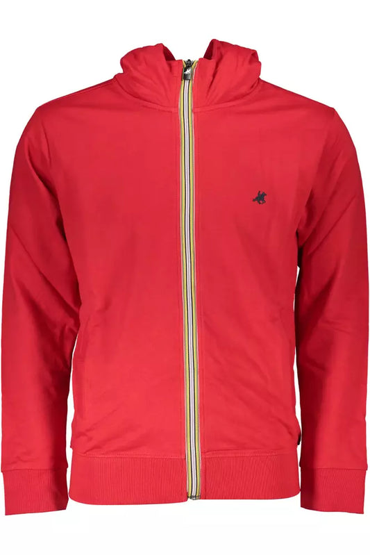 Red Cotton Men Sweater