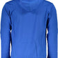 Blue Cotton Men Sweater