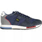 Blue Leather Men Sneaker