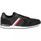 Black Polyester Men Sneaker