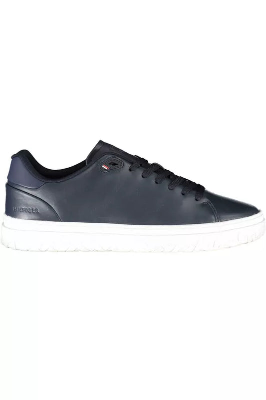 Blue Polyester Men Sneaker