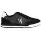 Black Polyester Men Sneaker