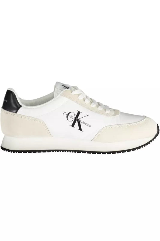 White Nylon Mens Sneaker