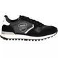 Black Polyester Men Sneaker