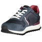 Blue Polyester Men Sneaker