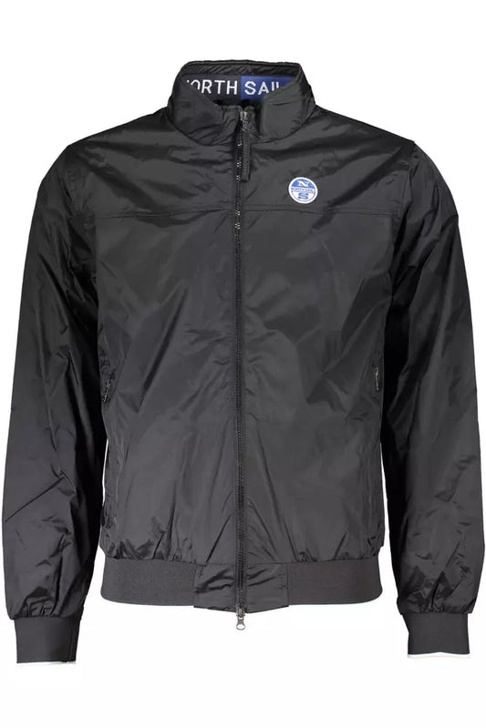 Black Nylon Men Jacket