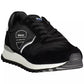 Black Polyester Men Sneaker