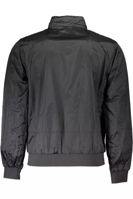 Black Nylon Men Jacket