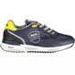Blue Leather Men Sneaker