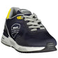 Blue Leather Men Sneaker