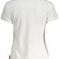 White Cotton Women Polo Shirt