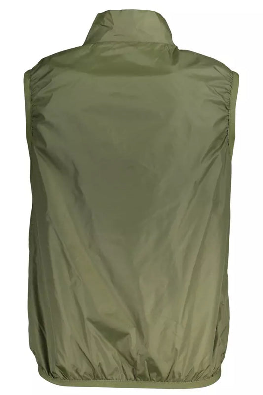 Green Nylon Men Jacket