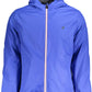 Blue Nylon Men Jacket