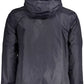 Blue Nylon Men Jacket