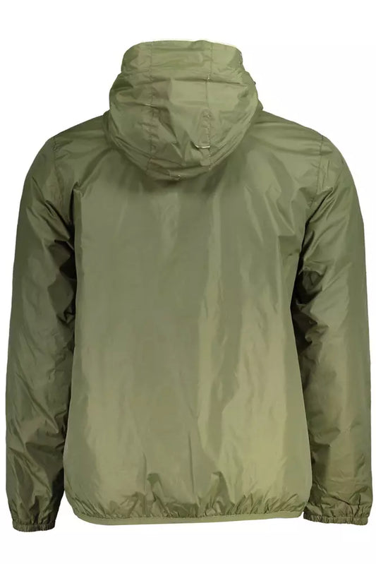 "Green Nylon Men's Jacket"