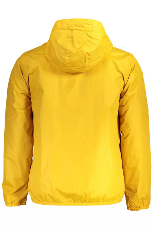 Yellow Nylon Men Jacket