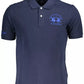 Elegant Blue Cotton Polo Shirt