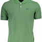 Green Cotton Men Polo Shirt