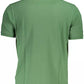 Green Cotton Men Polo Shirt