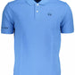 Light Blue Cotton Men Polo Shirt