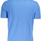 Light Blue Cotton Men Polo Shirt
