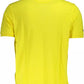 Yellow Cotton Men Polo Shirt