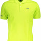 Green Cotton Men Polo Shirt