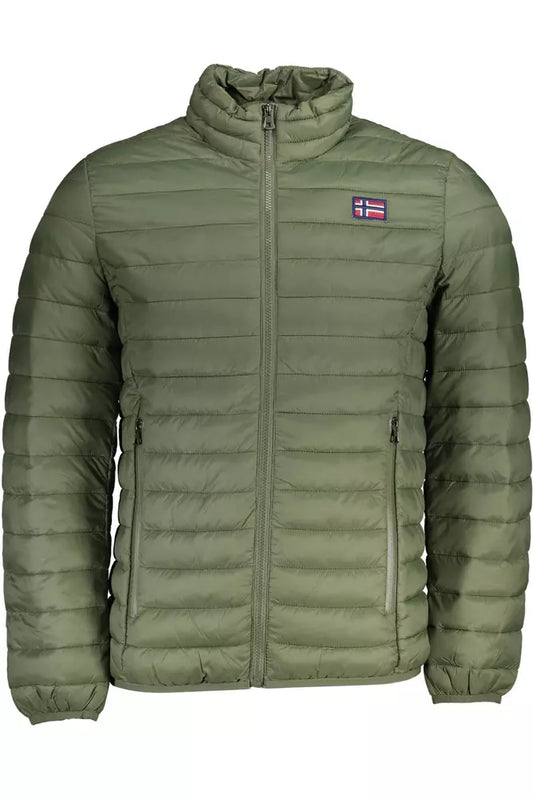 Green Polyamide Men Jacket