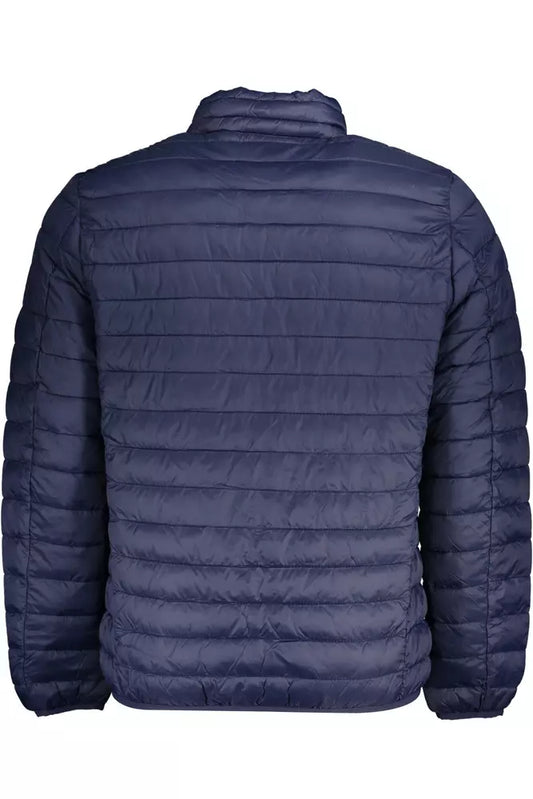 Blue Polyamide Men Jacket