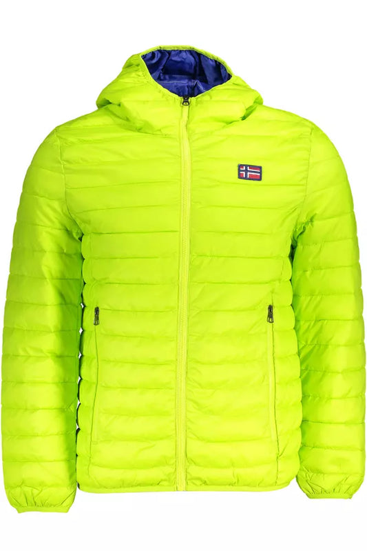 Green Polyamide Men Jacket