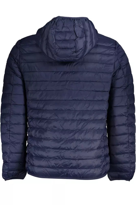 Blue Polyamide Men Jacket