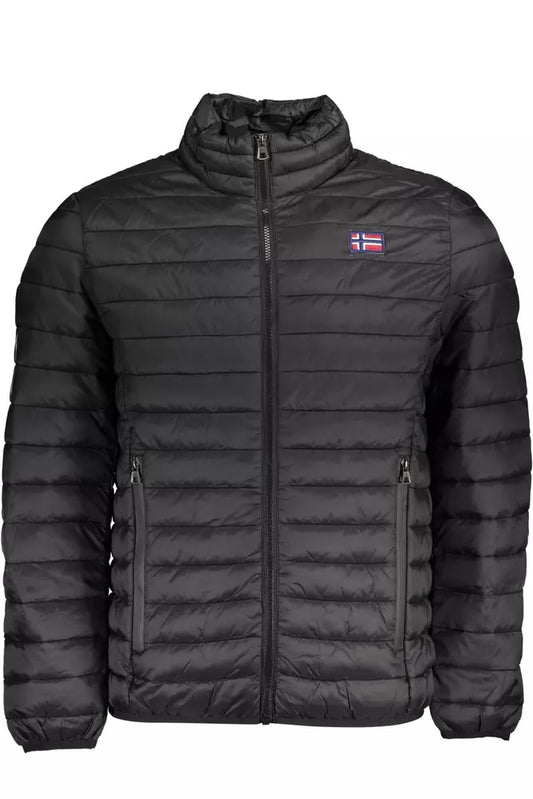 Black Polyamide Men Jacket