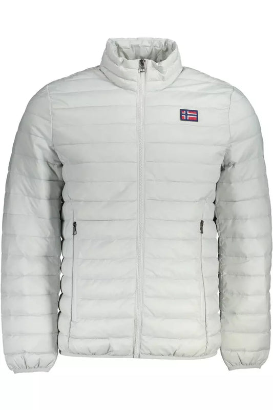 Gray Polyamide Men Jacket