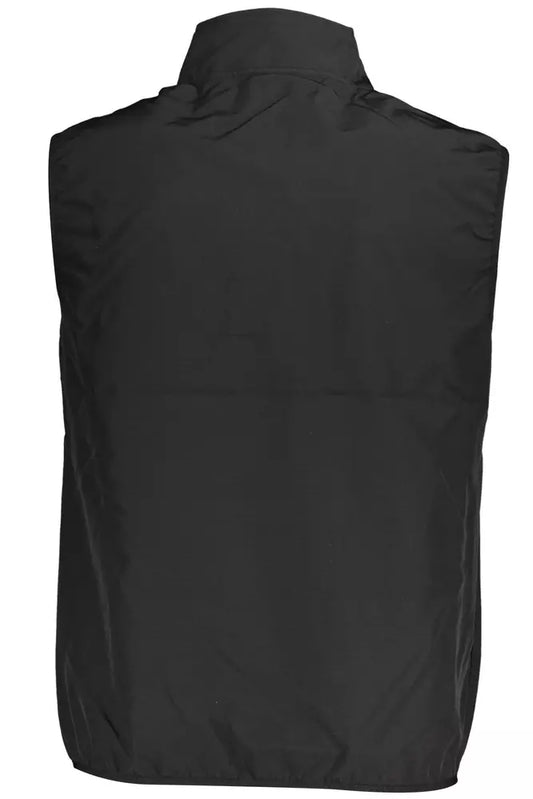 Black Polyester Men Jacket