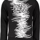 Black Cotton Men Sweater