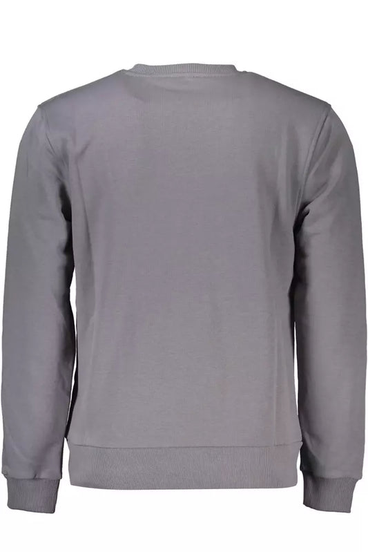 Gray Cotton Men Sweater