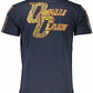 Blue Cotton Men T-Shirt