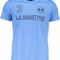 Light Blue Cotton Men T-Shirt