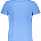 Light Blue Cotton Men T-Shirt