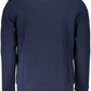Blue Cotton Men Sweater