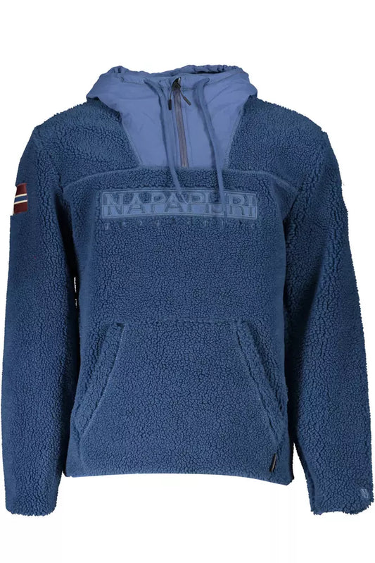Blue Polyester Men Sweater