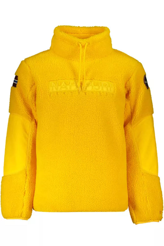 Yellow Polyester Men Sweater