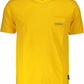 Yellow Cotton Men T-Shirt