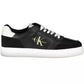 Black Polyester Men Sneaker