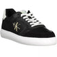 Black Polyester Men Sneaker