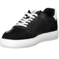 Black Polyester Men Sneaker