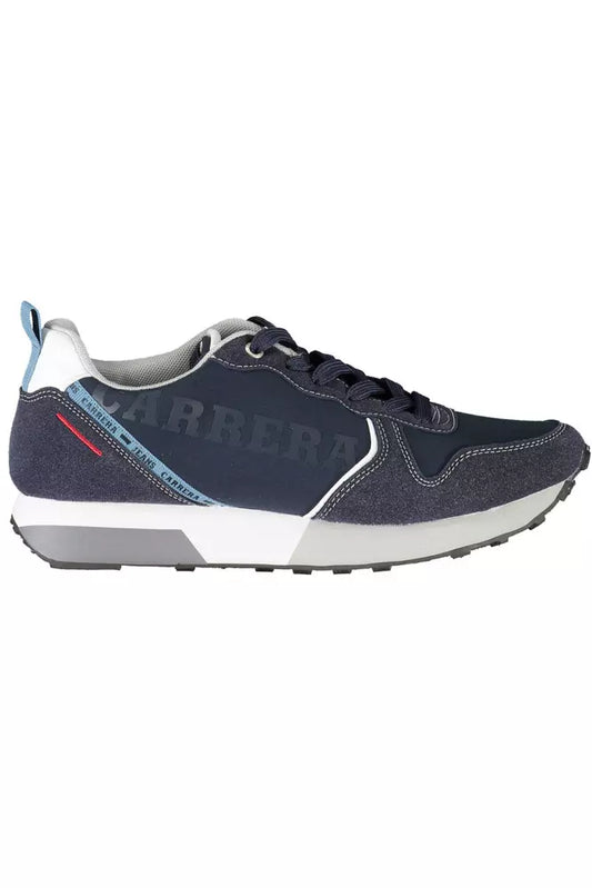Blue Eco Leather Men Sneaker